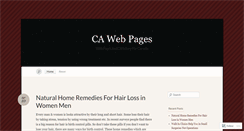 Desktop Screenshot of cawebpages.wordpress.com