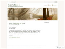 Tablet Screenshot of katiewells.wordpress.com