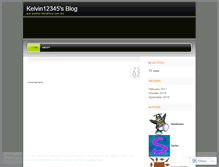 Tablet Screenshot of kelvin12345.wordpress.com