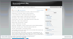 Desktop Screenshot of mysteryonebookstore.wordpress.com