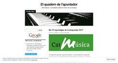 Desktop Screenshot of elquaderndelapuntador.wordpress.com
