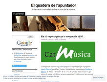 Tablet Screenshot of elquaderndelapuntador.wordpress.com