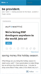 Mobile Screenshot of beprovident.wordpress.com