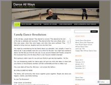 Tablet Screenshot of danceallways.wordpress.com