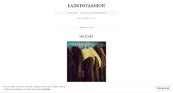 Desktop Screenshot of fadstofashion.wordpress.com