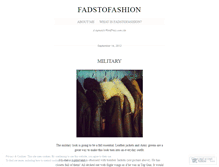 Tablet Screenshot of fadstofashion.wordpress.com