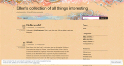 Desktop Screenshot of ellenisbest.wordpress.com