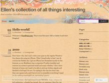 Tablet Screenshot of ellenisbest.wordpress.com