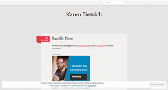 Desktop Screenshot of karendietrich.wordpress.com