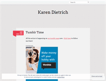 Tablet Screenshot of karendietrich.wordpress.com