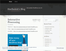 Tablet Screenshot of haribololz.wordpress.com