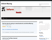 Tablet Screenshot of informracing.wordpress.com