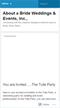 Mobile Screenshot of aboutabride.wordpress.com