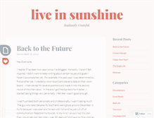 Tablet Screenshot of liveinsunshine.wordpress.com