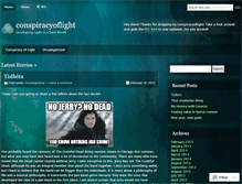 Tablet Screenshot of conspiracyoflight.wordpress.com