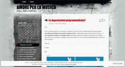 Desktop Screenshot of musicamore.wordpress.com