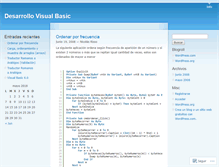 Tablet Screenshot of desarrollovb.wordpress.com