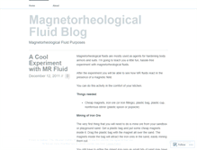 Tablet Screenshot of magnetorheologicalfluid.wordpress.com