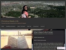 Tablet Screenshot of christinemeetslife.wordpress.com