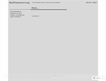 Tablet Screenshot of menwomenlove.wordpress.com