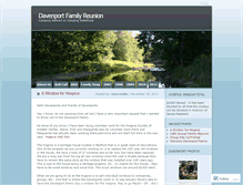 Tablet Screenshot of davenportfamilyreunion.wordpress.com