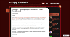 Desktop Screenshot of changingoursociety.wordpress.com