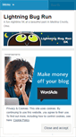 Mobile Screenshot of lightningbugrun.wordpress.com