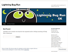 Tablet Screenshot of lightningbugrun.wordpress.com