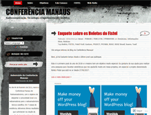 Tablet Screenshot of conferenciamanaus.wordpress.com