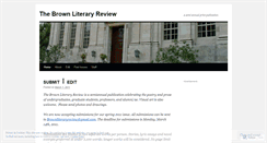 Desktop Screenshot of brownliteraryreview.wordpress.com