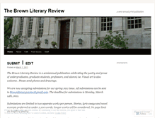 Tablet Screenshot of brownliteraryreview.wordpress.com