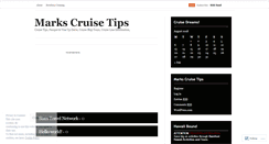 Desktop Screenshot of markscruisetips.wordpress.com