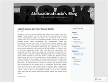 Tablet Screenshot of akikazumatsuda.wordpress.com