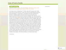 Tablet Screenshot of cotedvoireguide1.wordpress.com