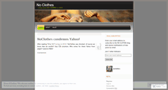 Desktop Screenshot of noclothes.wordpress.com