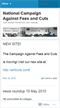 Mobile Screenshot of conventionagainstfeesandcuts.wordpress.com