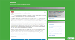 Desktop Screenshot of bioverde.wordpress.com