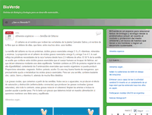 Tablet Screenshot of bioverde.wordpress.com