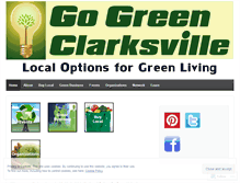 Tablet Screenshot of gogreenclarksville.wordpress.com