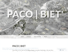 Tablet Screenshot of pacobiet.wordpress.com