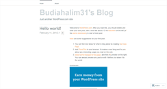 Desktop Screenshot of budiahalim31.wordpress.com