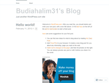 Tablet Screenshot of budiahalim31.wordpress.com
