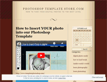 Tablet Screenshot of photoshoptemplatestore.wordpress.com