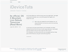 Tablet Screenshot of idevicetuts.wordpress.com