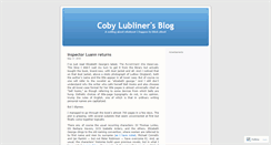 Desktop Screenshot of cobylubliner.wordpress.com