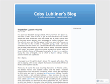 Tablet Screenshot of cobylubliner.wordpress.com