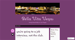 Desktop Screenshot of bellavitavegas.wordpress.com