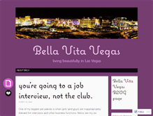 Tablet Screenshot of bellavitavegas.wordpress.com