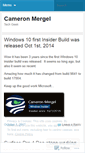 Mobile Screenshot of cameronmergel.wordpress.com