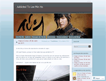 Tablet Screenshot of addictedtoleeminho.wordpress.com